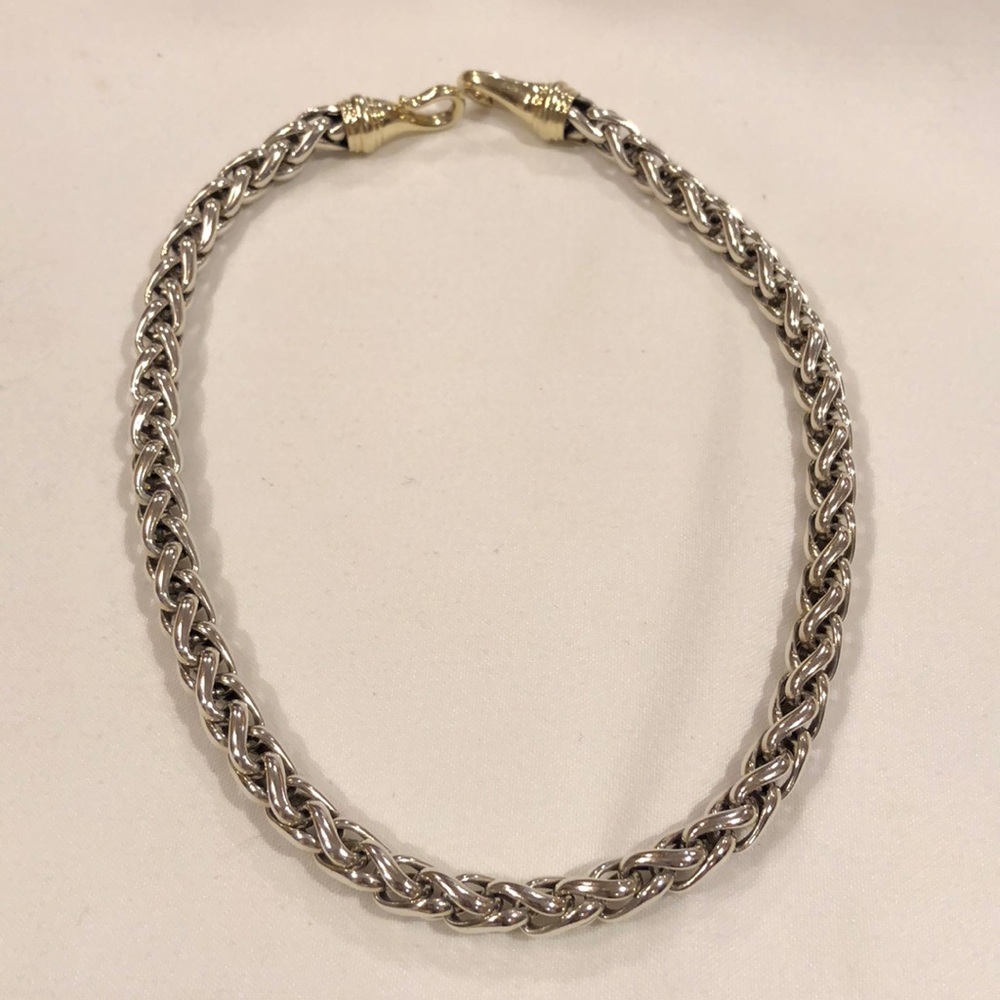 David yurman necklace silver and gold